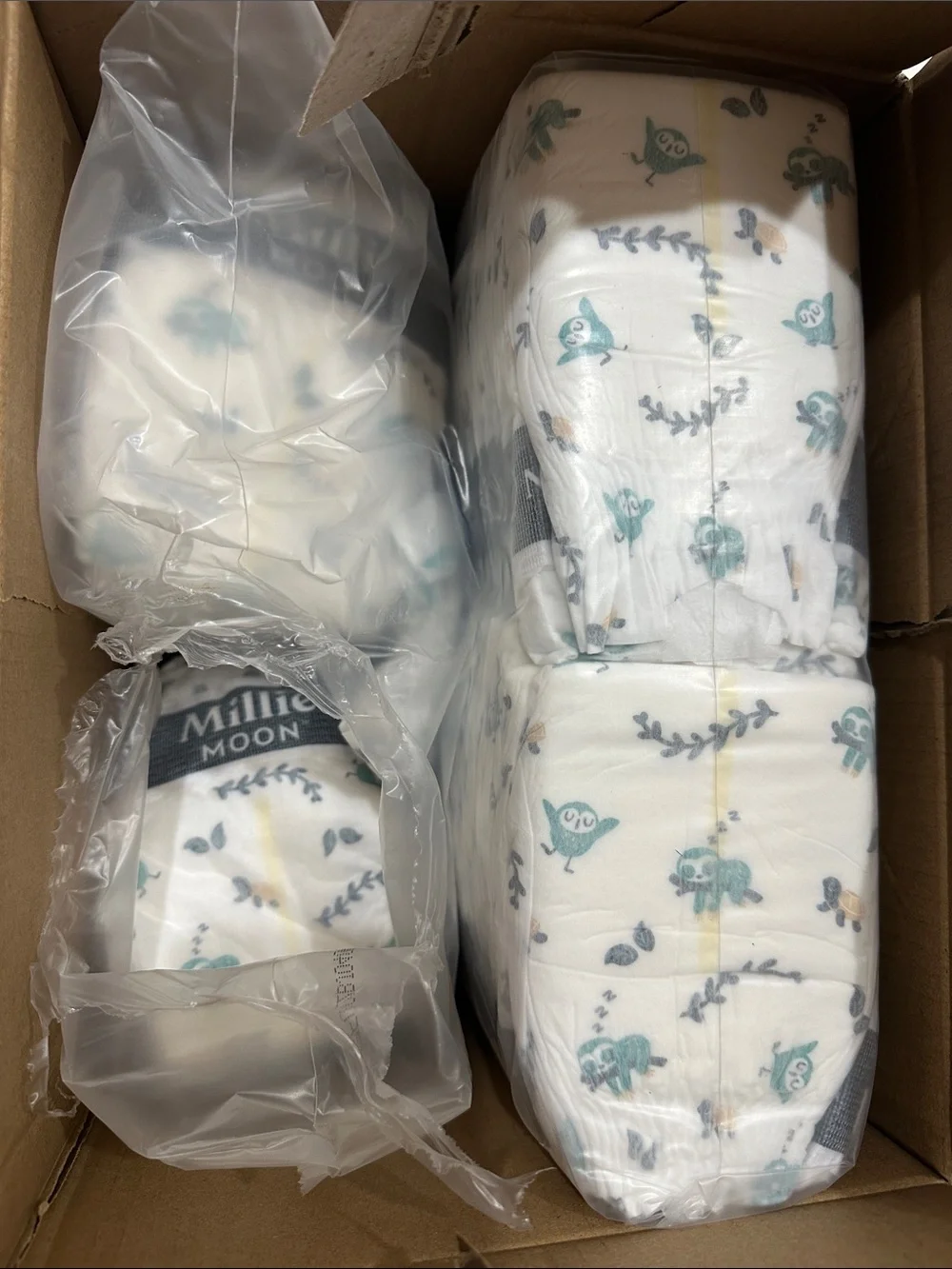 Opened box 69 LEFT out of 96 Millie Moon Luxury Diapers - NEWBORN